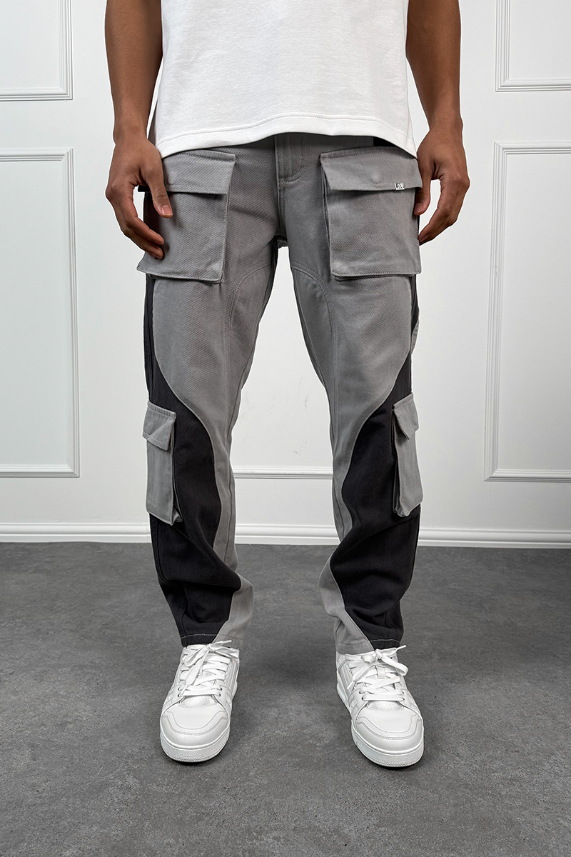 Wave Cut and Sew Denim Jeans (Buy 2 free shipping)