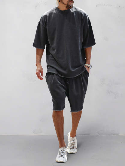 Casual Loose Fit Solid Sports Sets(Buy 2 Free Shipping）