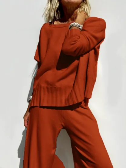 2025 Hot Sale Soft Cashmere Casual Sweater Suit