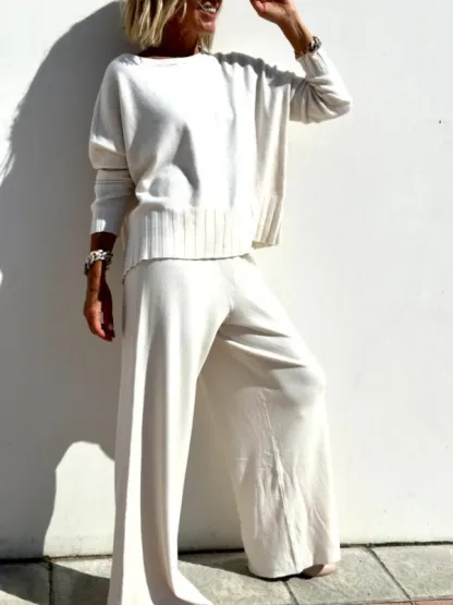 2025 Hot Sale Soft Cashmere Casual Sweater Suit