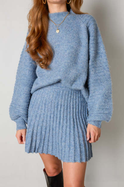 Pleated Knit Skirt Set（BUY 2 FREE SHIPPING）