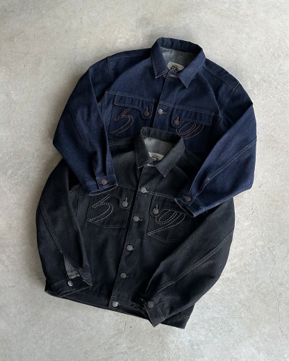 14OZ AUTHENTIC RAW DENIM  TRACKSUIT (Buy 2 Free Shipping)