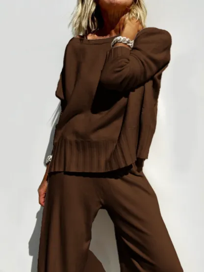 2025 Hot Sale Soft Cashmere Casual Sweater Suit