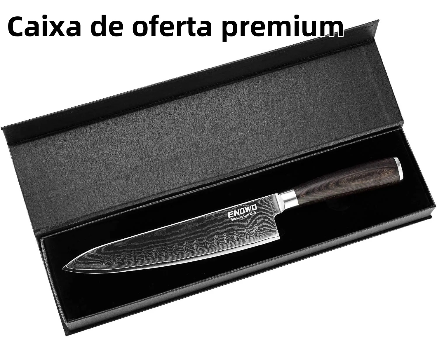 Faca de chef KD Damasco faca de sushi estilo japonês VG-10 com caixa de oferta