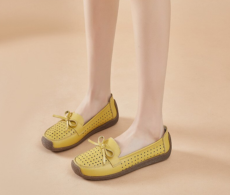 autumn loafer shoes color yellow size 8 for women