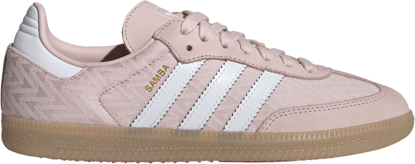 adidas Women's Samba OG Shoes - Sandy Pink/Ftwr White/Gold Met - View 1