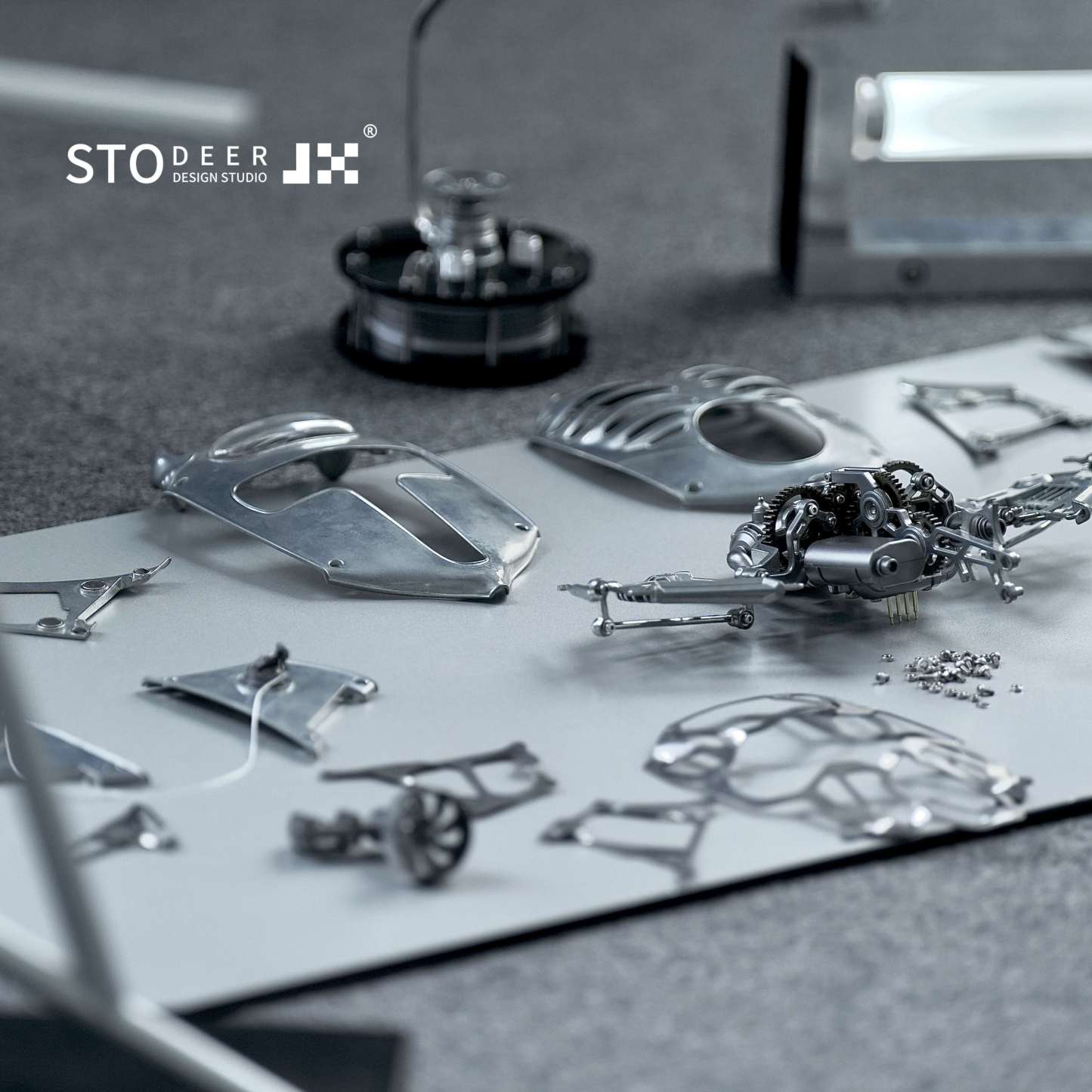 Innovative Mechanical Metal Manta Rays Model Steampunk Style 3D Metal Puzzle Kit SD-01