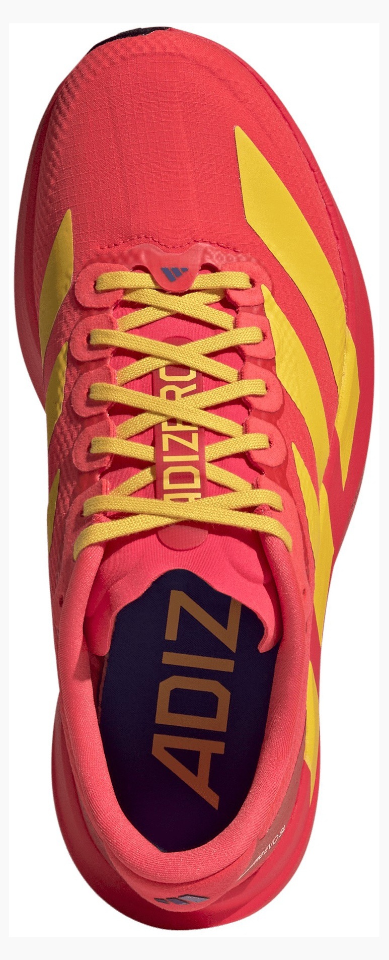 adidas Women's Adizero EVO SL Running Shoes - Lucid Red/Bold Gold/Semi Lucid Blue - View 2