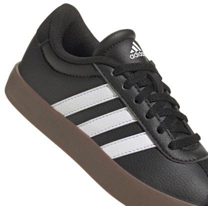 adidas Kids' Grade School VL Court Low Shoes - Black/White - View 7