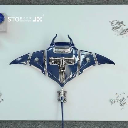 Innovative Mechanical Metal Manta Rays Model Steampunk Style 3D Metal Puzzle Kit SD-01