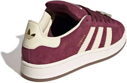 adidas Women's Campus 00s Shoes - Maroon/Warm Vanilla/Gold - View 5