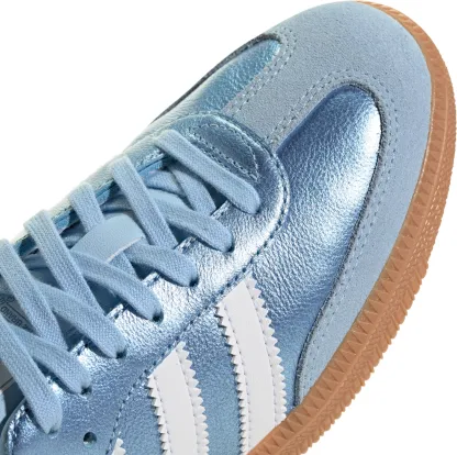 adidas Kids' Grade School Samba OG Shoes - Clear Sky/Ftwr White/Gum 2 - View 7