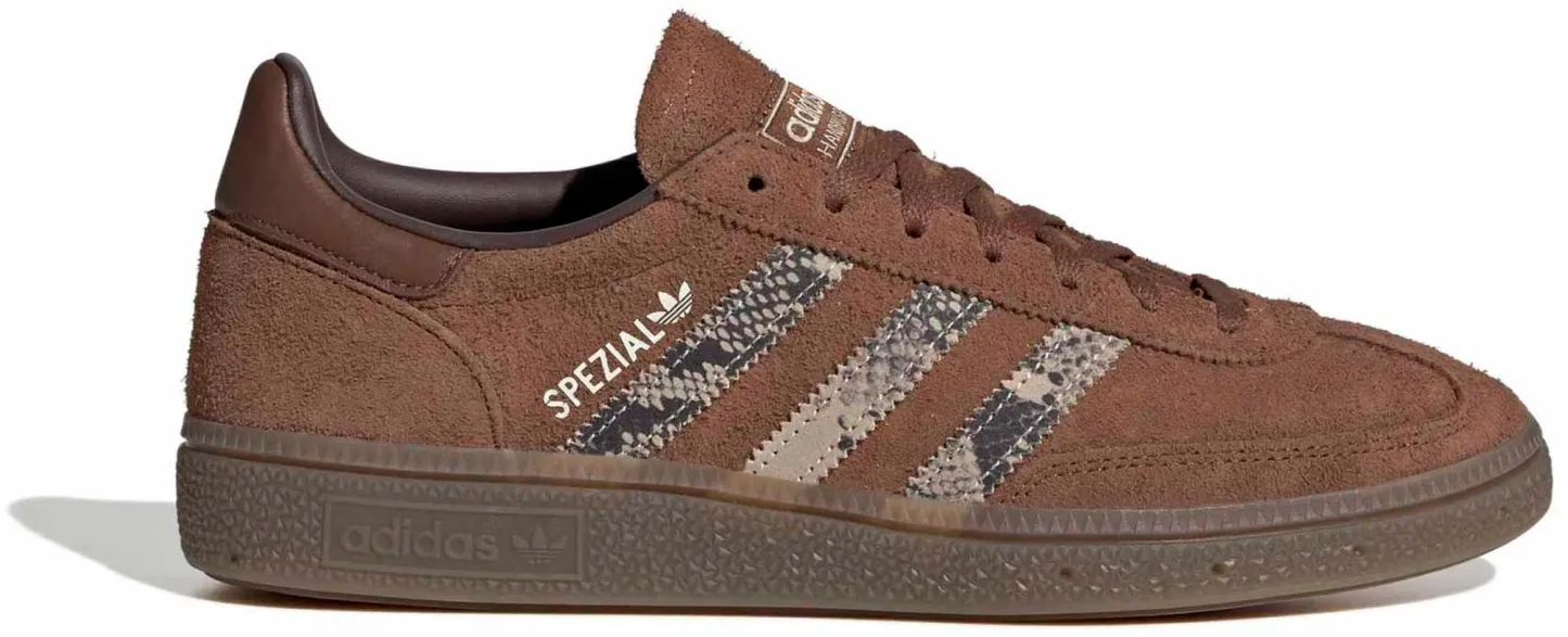 adidas Women's Handball Spezial Shoes - Brown/Snake Crystal Linen - View 1