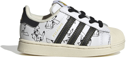 adidas Toddler Pokémon Superstar II Shoes - Ftwr White/Core Black/Gold Met. - View 1