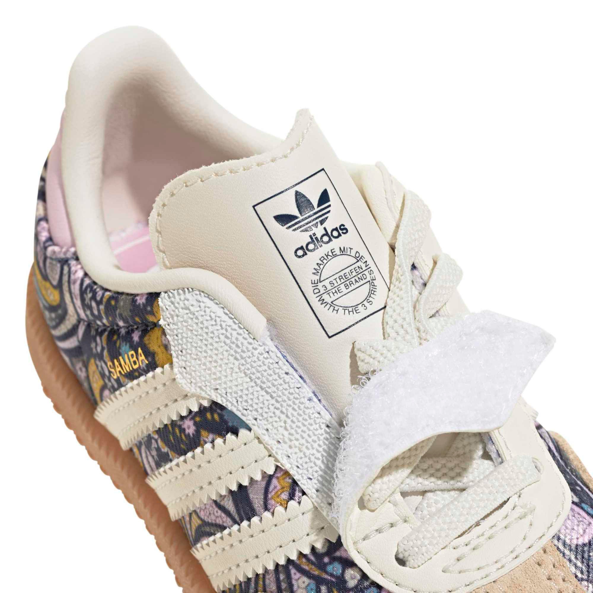 adidas Toddler Samba OG Shoes - Core White/Orchid Fusion/Gum 2 - View 6