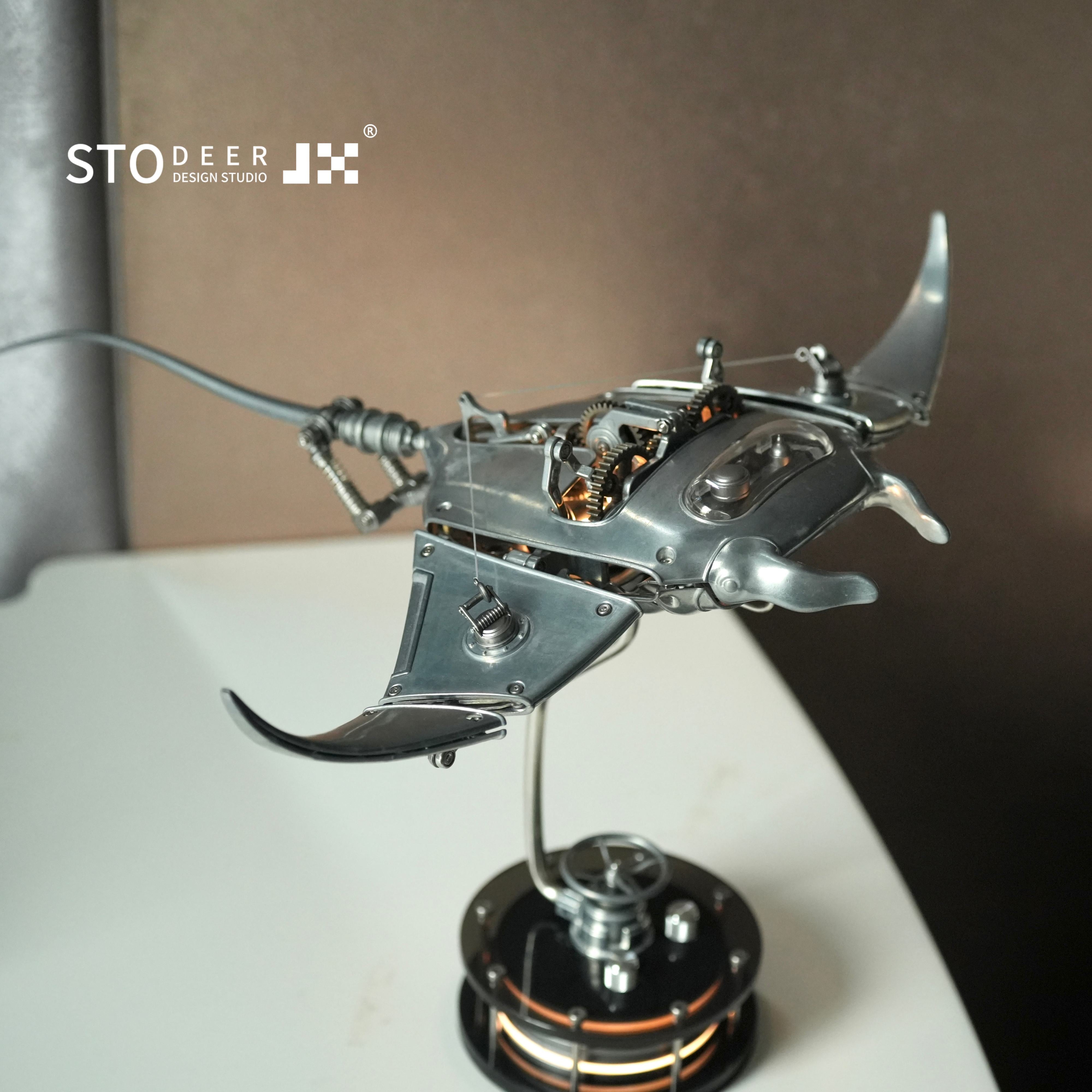 Innovative Mechanical Metal Manta Rays Model Steampunk Style 3D Metal Puzzle Kit SD-01