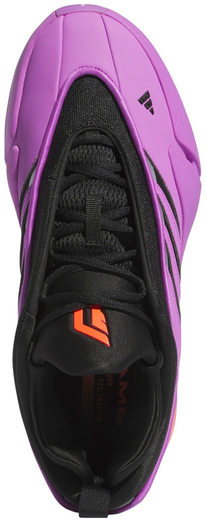 adidas Dame 9 Low Basketball Shoes - Pink/Black - View 2