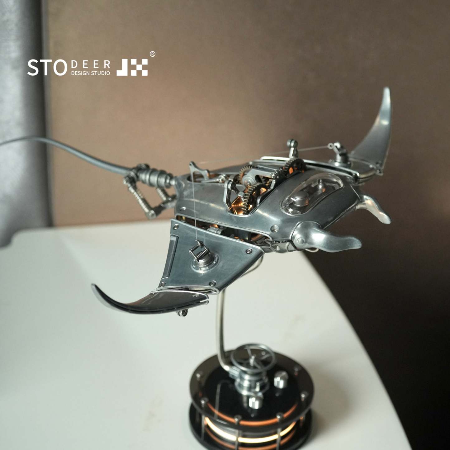Innovative Mechanical Metal Manta Rays Model Steampunk Style 3D Metal Puzzle Kit SD-01