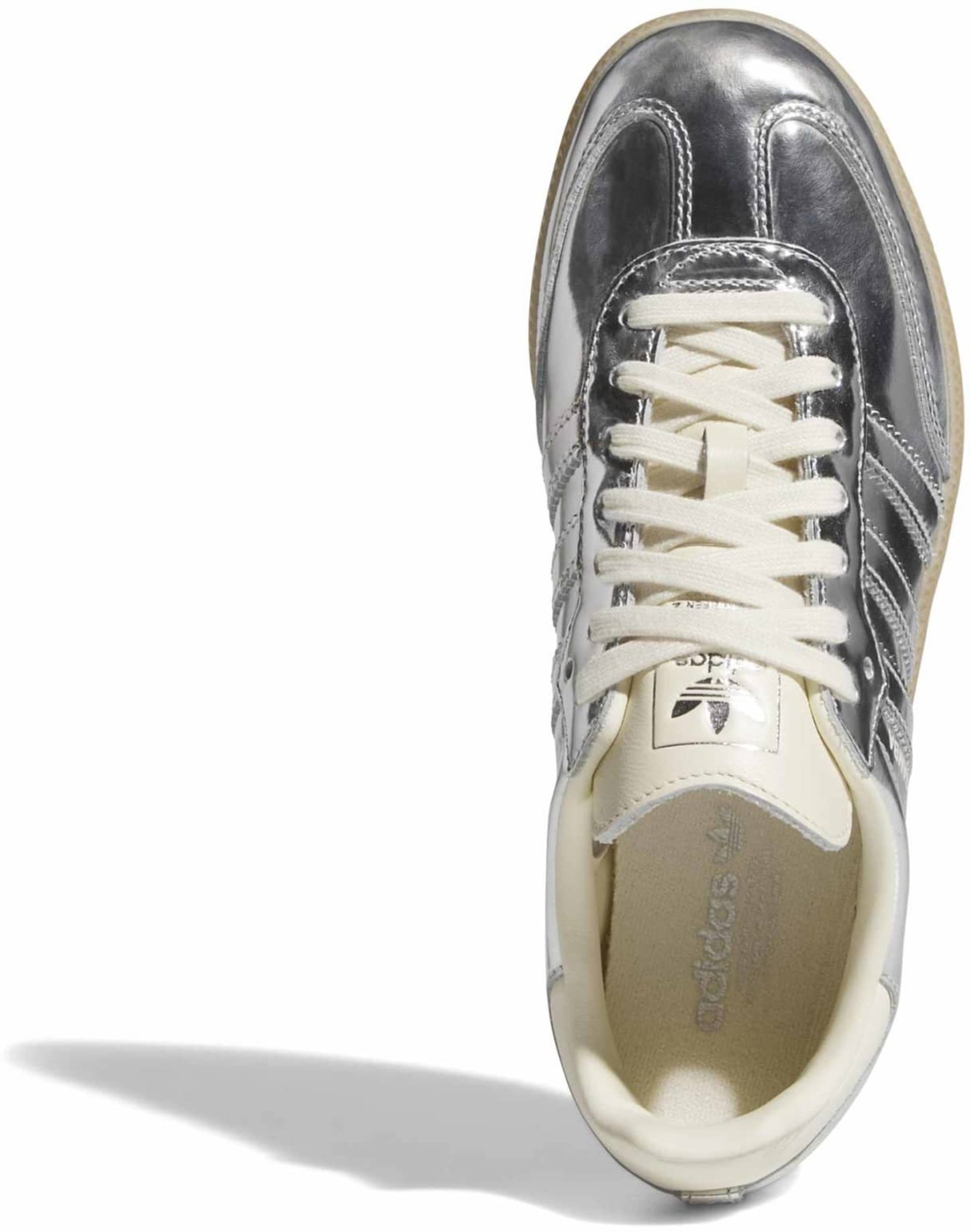 adidas Women's Samba OG Shoes - Crackle Metallic Silver - View 2