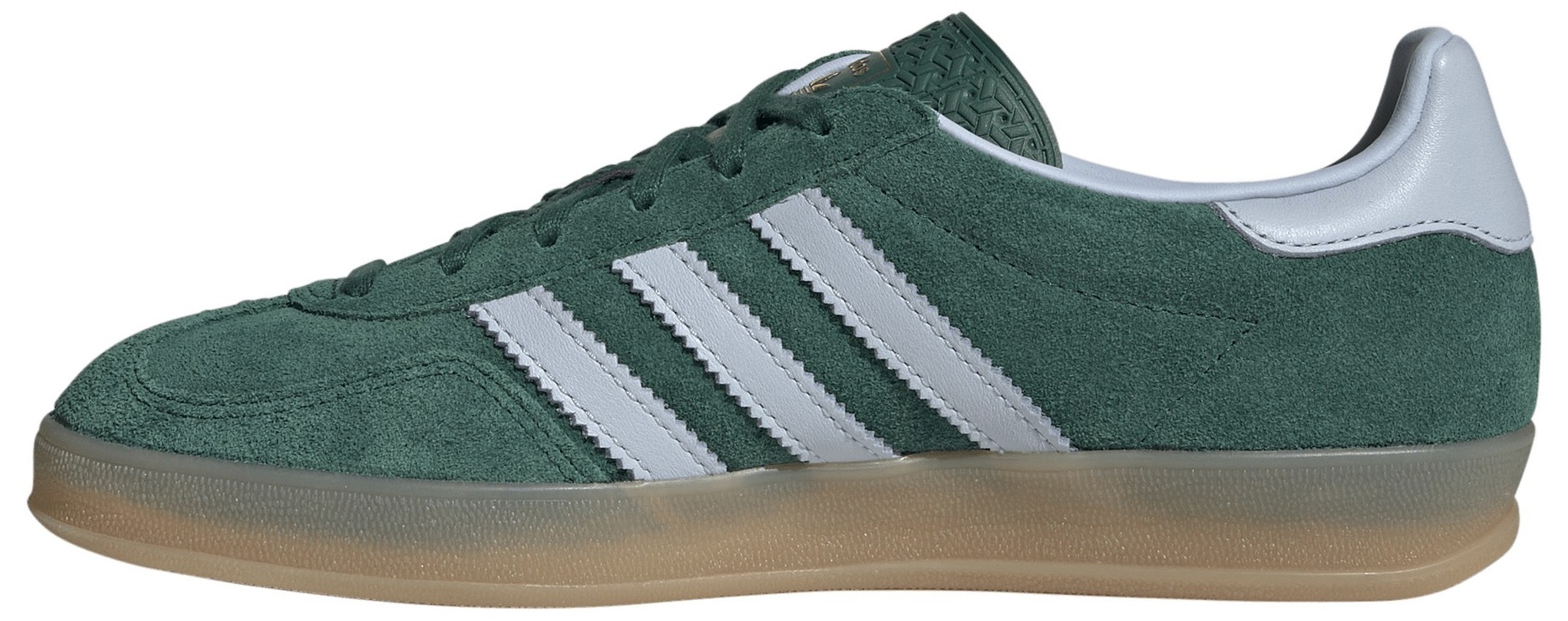 adidas Women's Gazelle Indoor Shoes - Collegiate Green/Crystal Sky/Gum4 - View 4