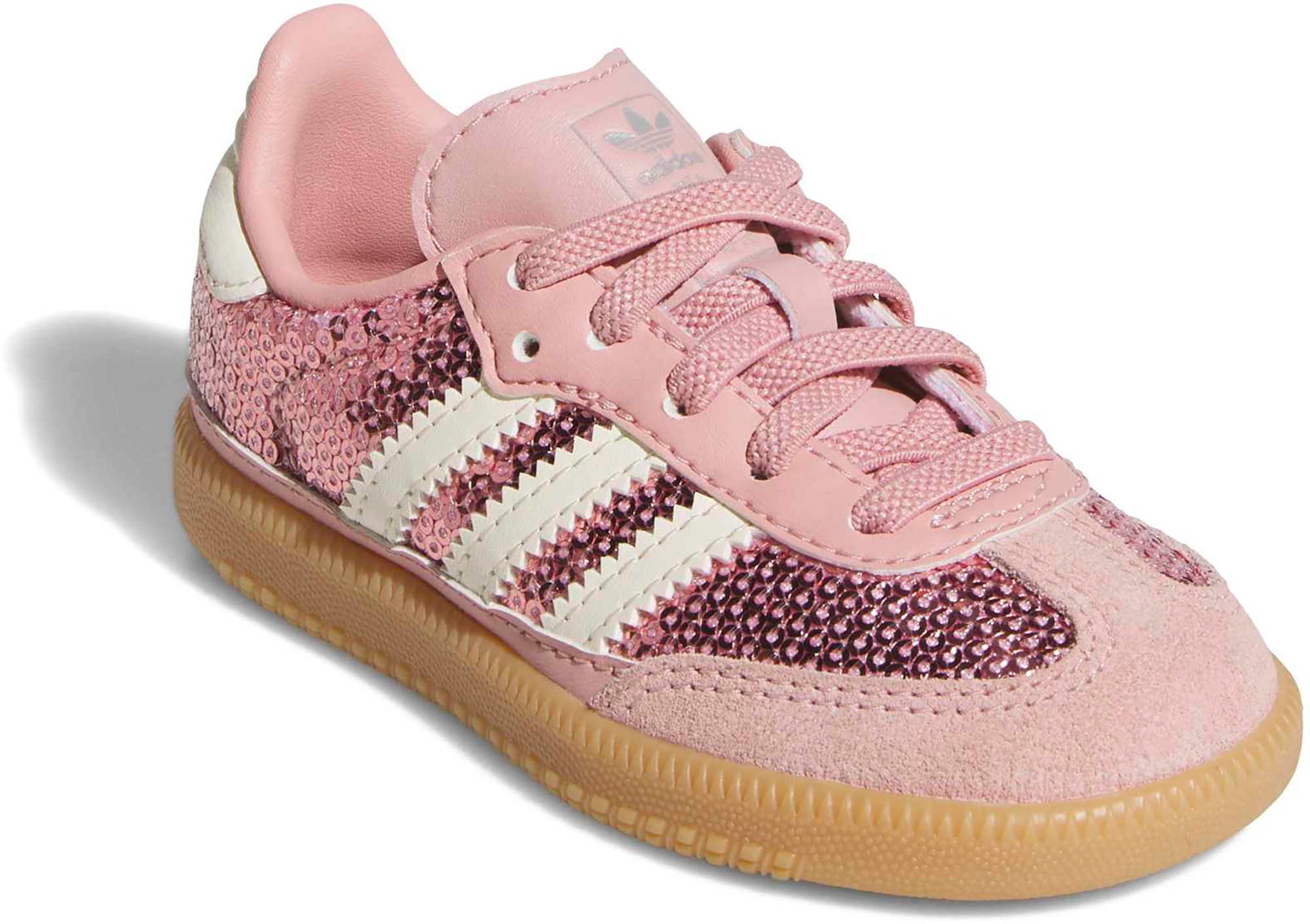 adidas Toddler Samba OG Shoes - Mauve/Cream/Tech Grey Met - View 5