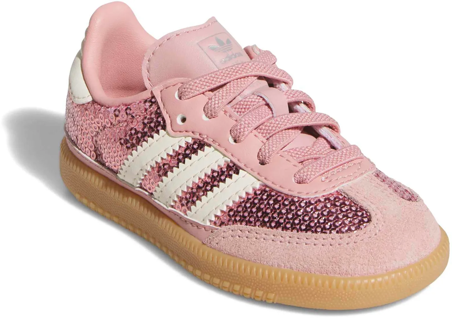 adidas Toddler Samba OG Shoes - Mauve/Cream/Tech Grey Met - View 5
