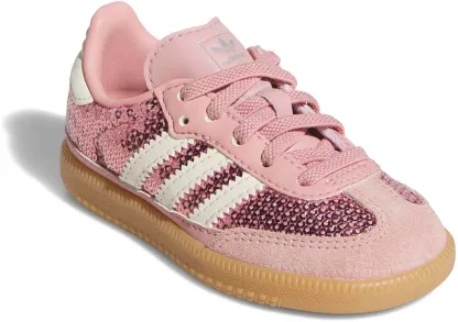 adidas Toddler Samba OG Shoes - Mauve/Cream/Tech Grey Met - View 5