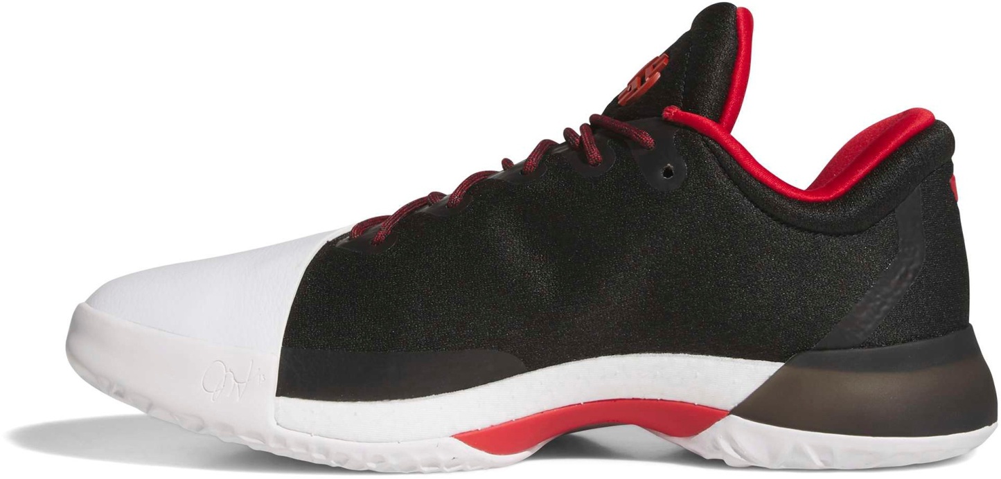 adidas Harden Vol. 1 'Pioneer' Basketball Shoes - Core Black/Ftwr White/Better Scarlet - View 4