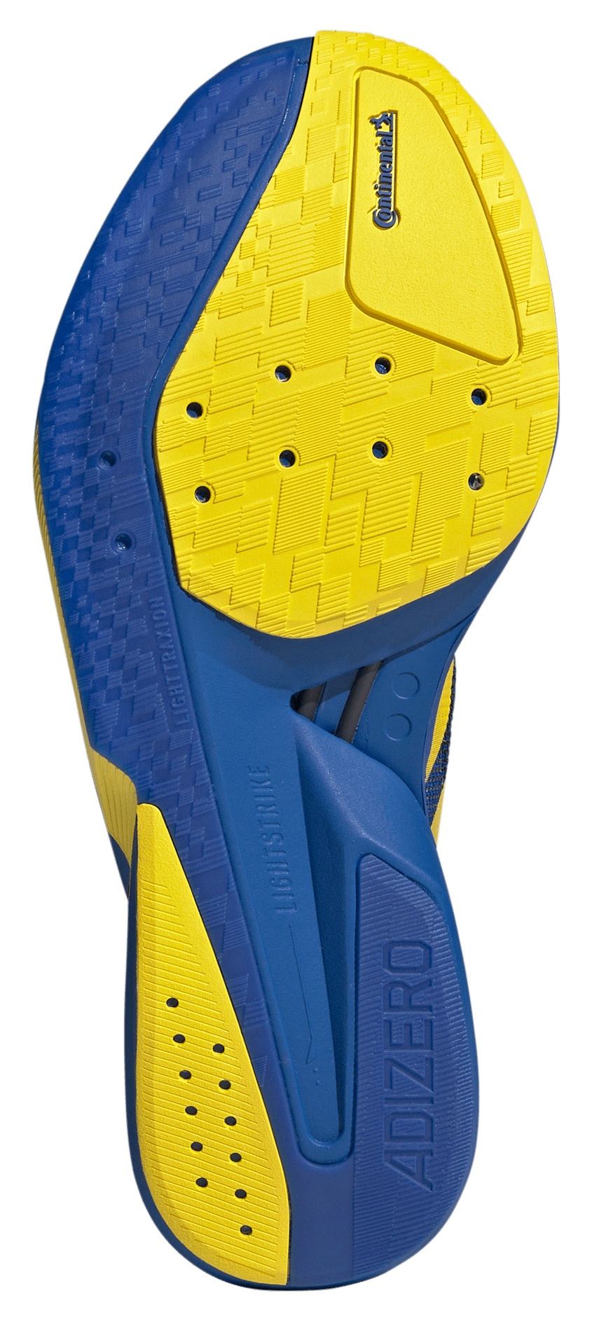 adidas Men's Adizero Boston 13 Running Shoes - Blue/Yellow/Black - View 3