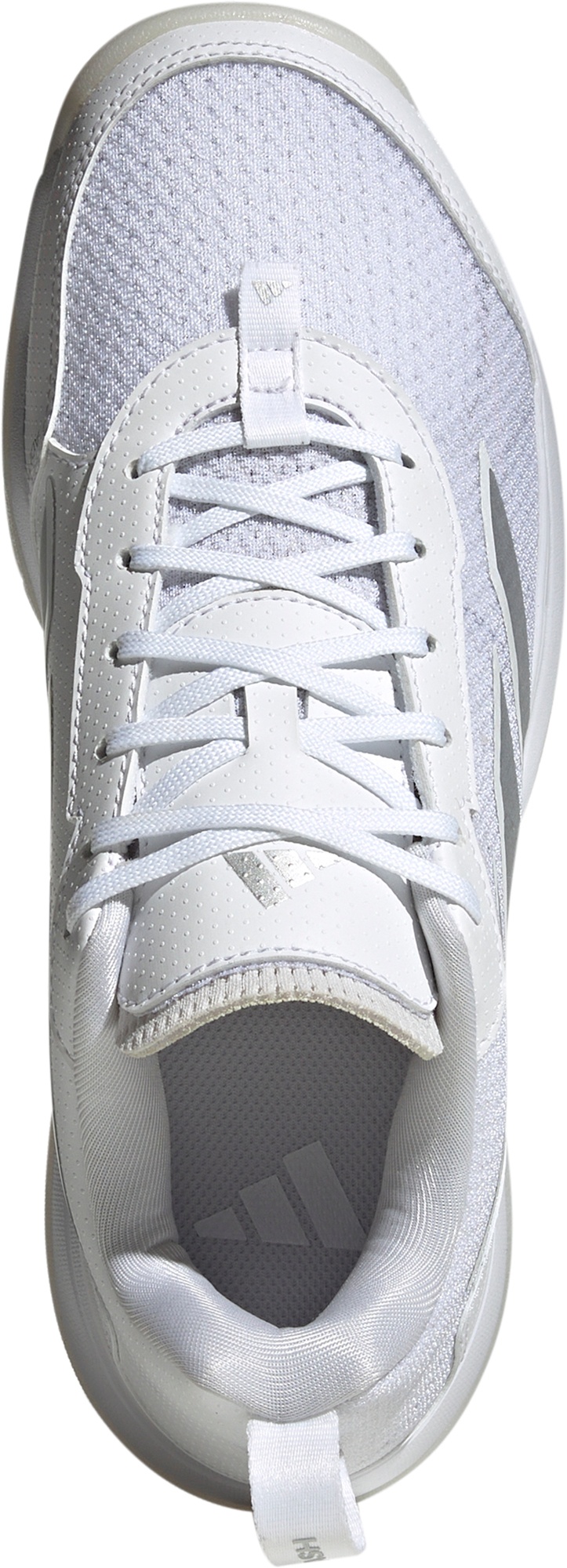 adidas Women's Avaflash Tennis Shoes - White/White/Silver - View 2