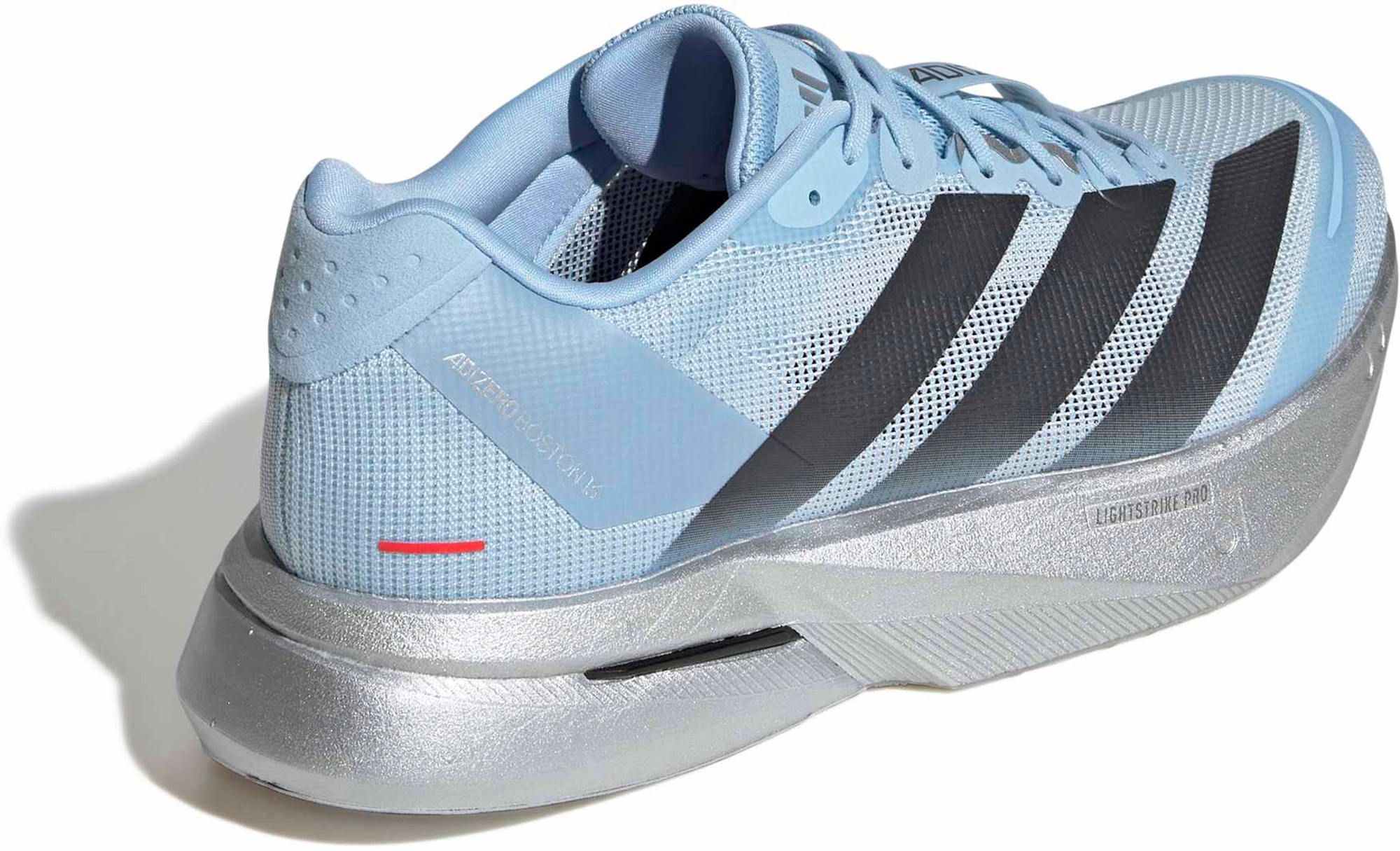 adidas Men's Adizero Boston 13 Running Shoes - Clear Sky/Carbon/Silver Mtllc - View 5