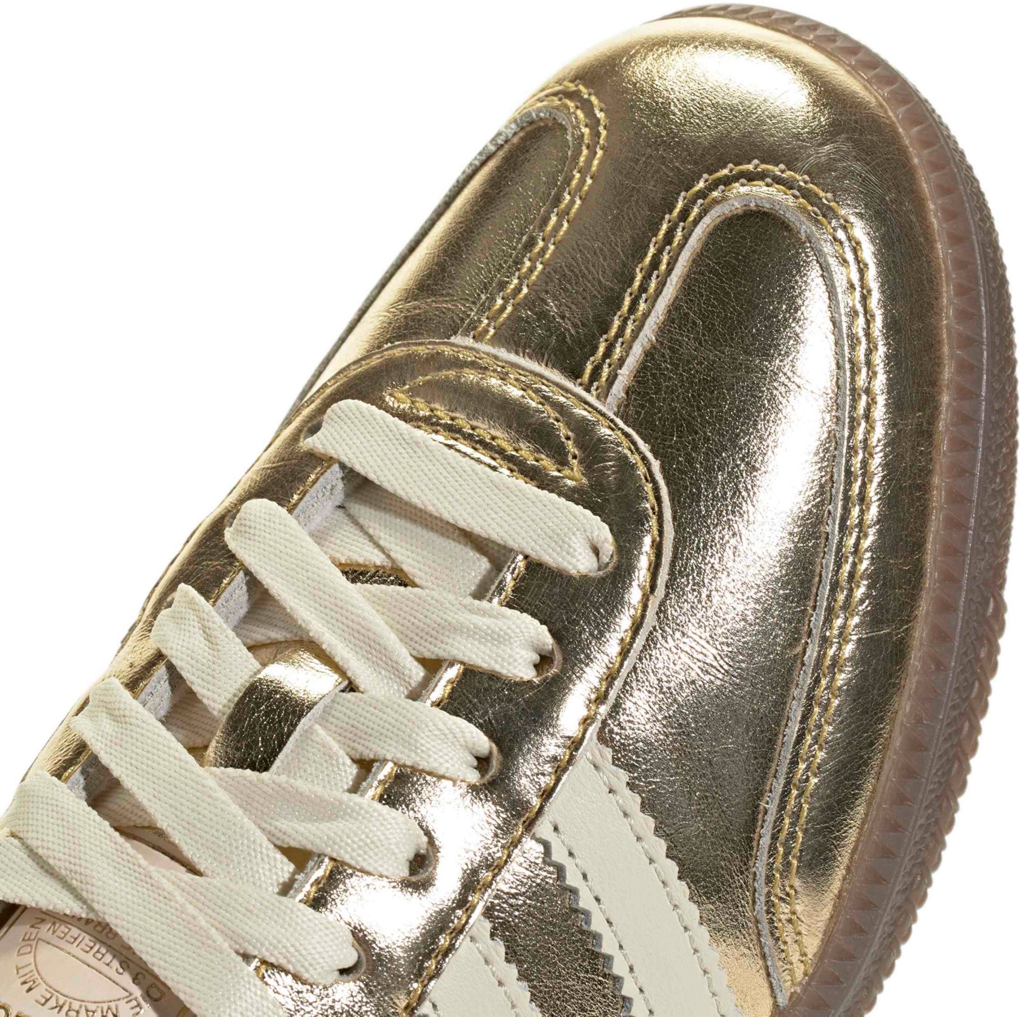 adidas Women's Samba OG Shoes - Gold Mtlc/Off White/Gum5 - View 7