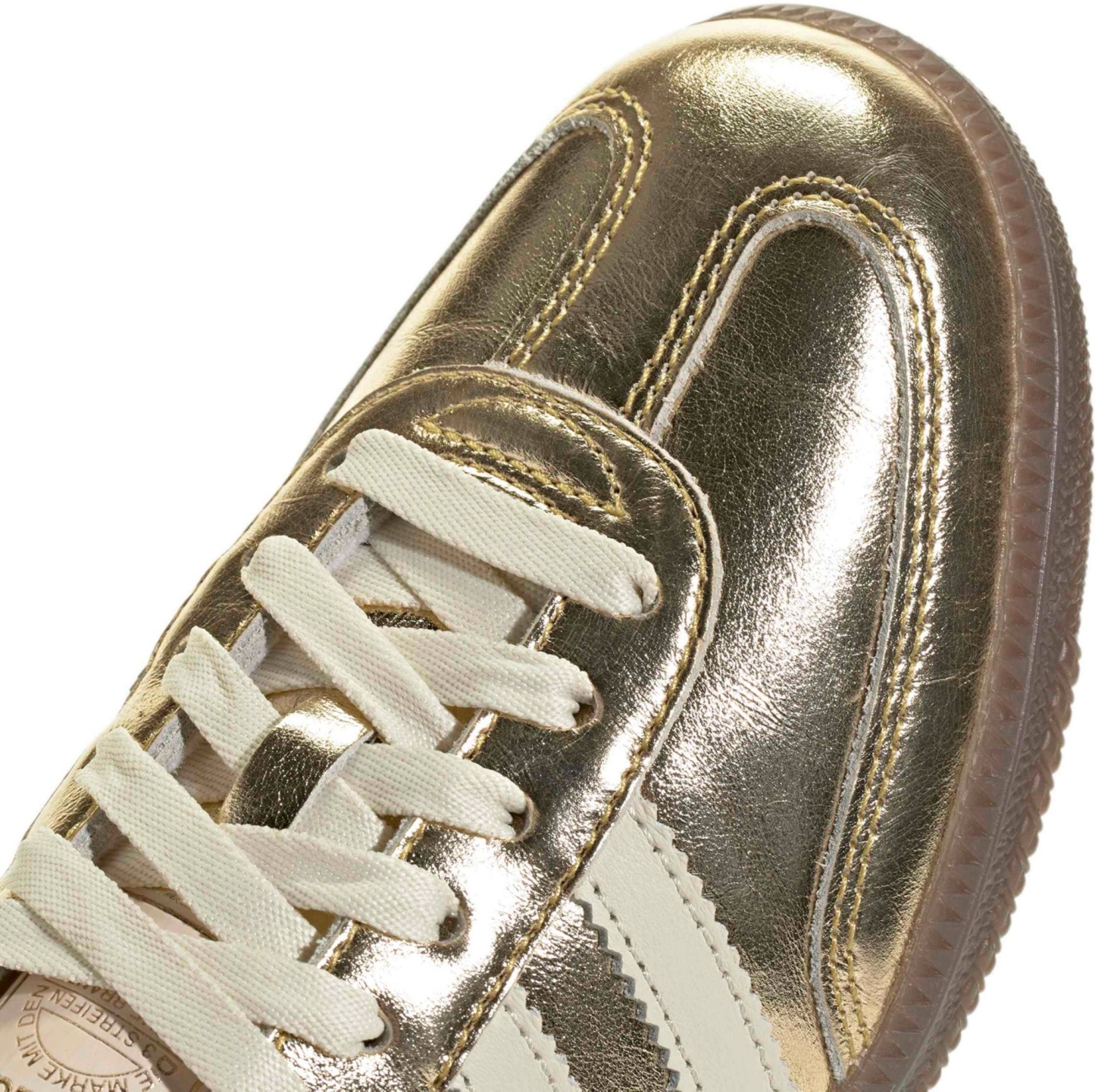 adidas Women's Samba OG Shoes - Gold Mtlc/Off White/Gum5 - View 7