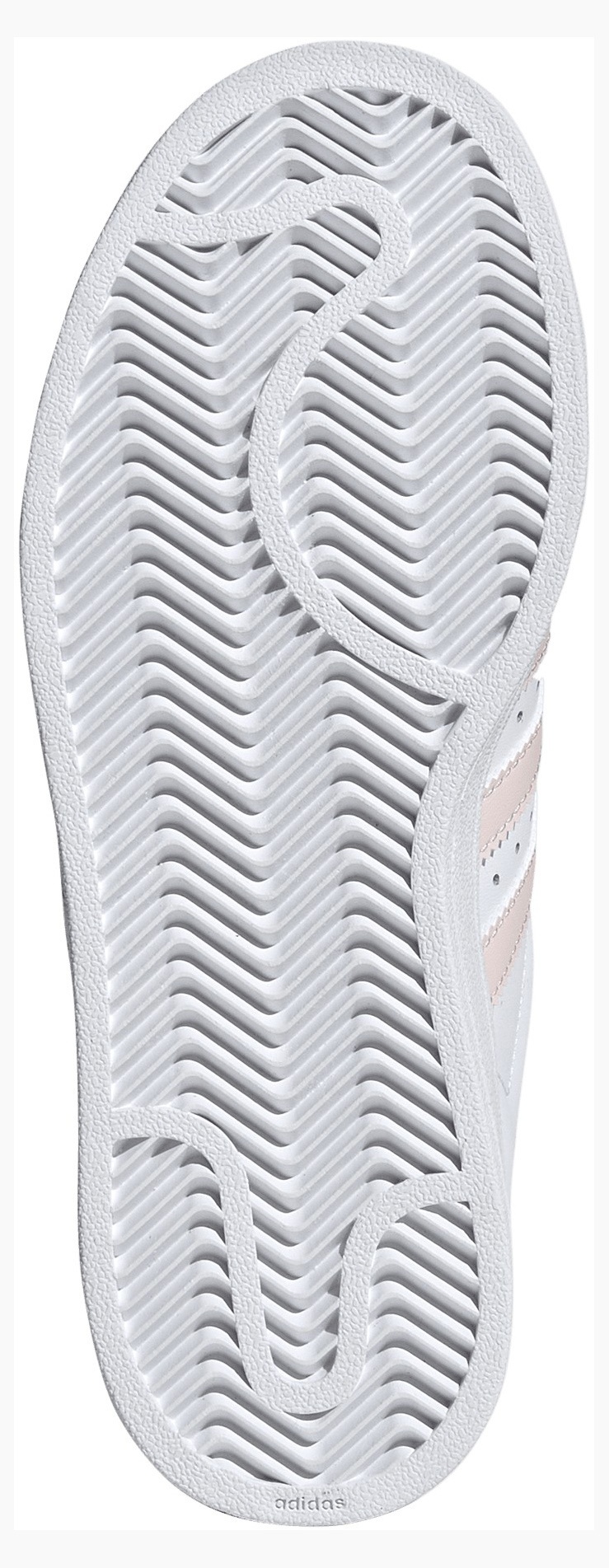 adidas Kids' Grade School Superstar II Shoes - White/Sandy Pink/White - View 3