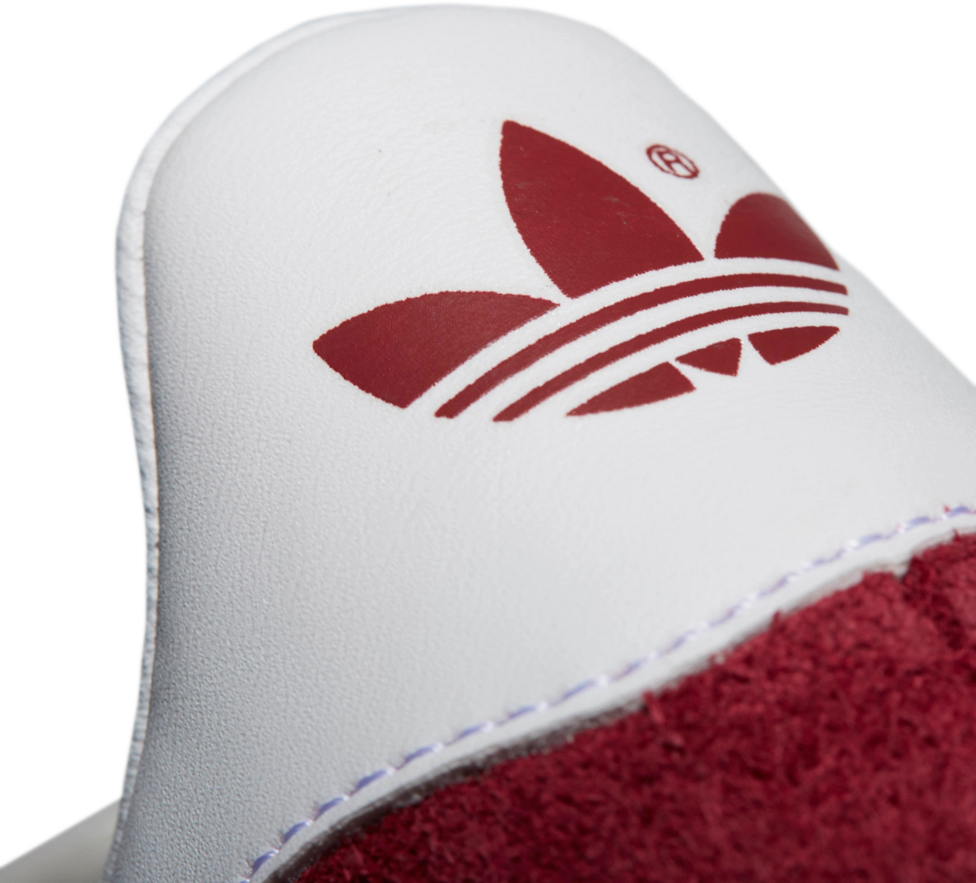 adidas Men's Gazelle Shoes - Collegiate Burgundy White - View 7