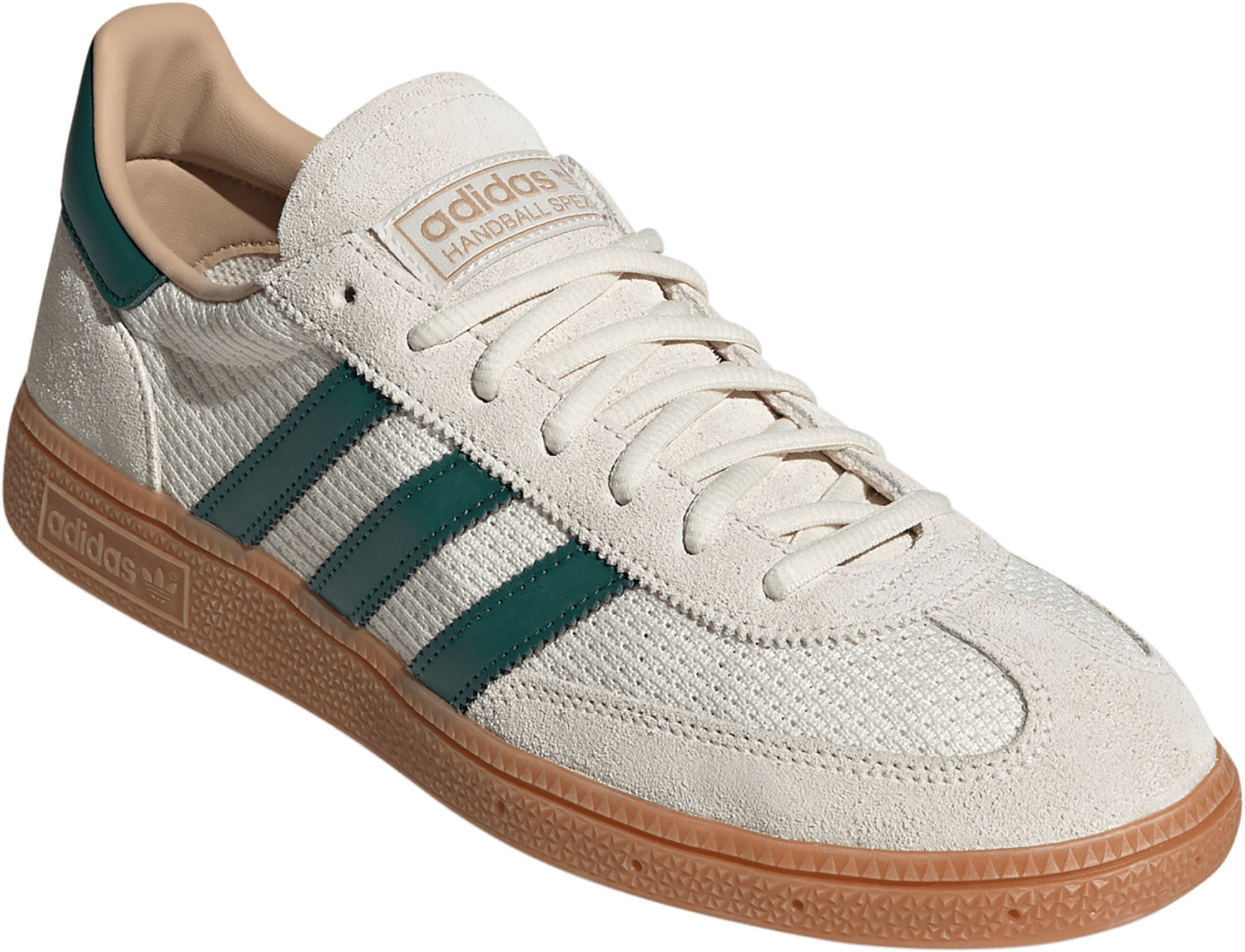 adidas Men's Handball Spezial Shoes - Off White/Collegiate Green/Gum 2 - View 7