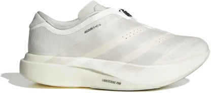 adidas Women's Adizero EVO SL Zip Running Shoes - Core White/Zero Met./Orbit Grey - View 1