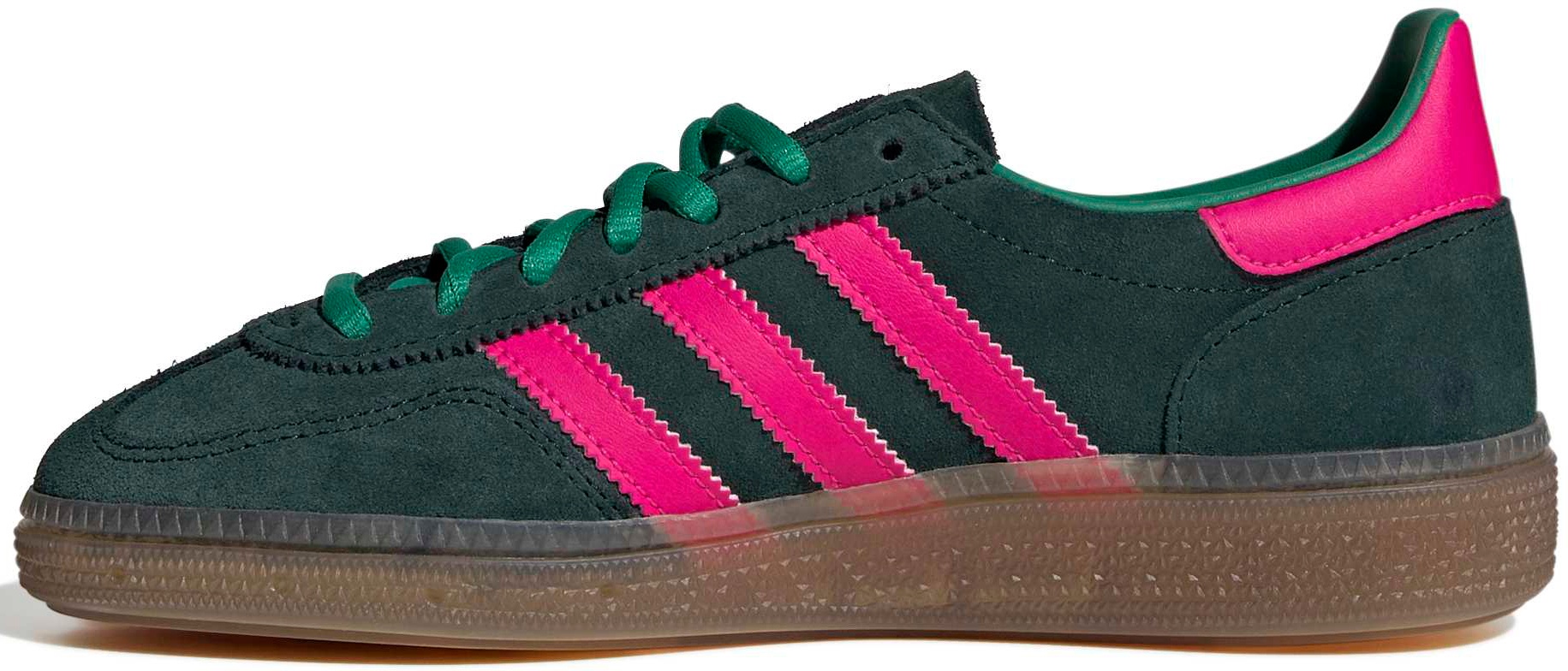 adidas Kids' Grade School Handball Spezial Shoes - Aurora Ivy/Shock Pink/Gum - View 4