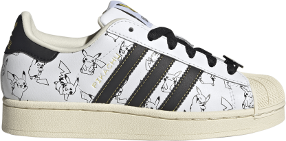 adidas Kids' Grade School Superstar II Shoes - Ftwr White/Core Black/Gold Met. - View 1