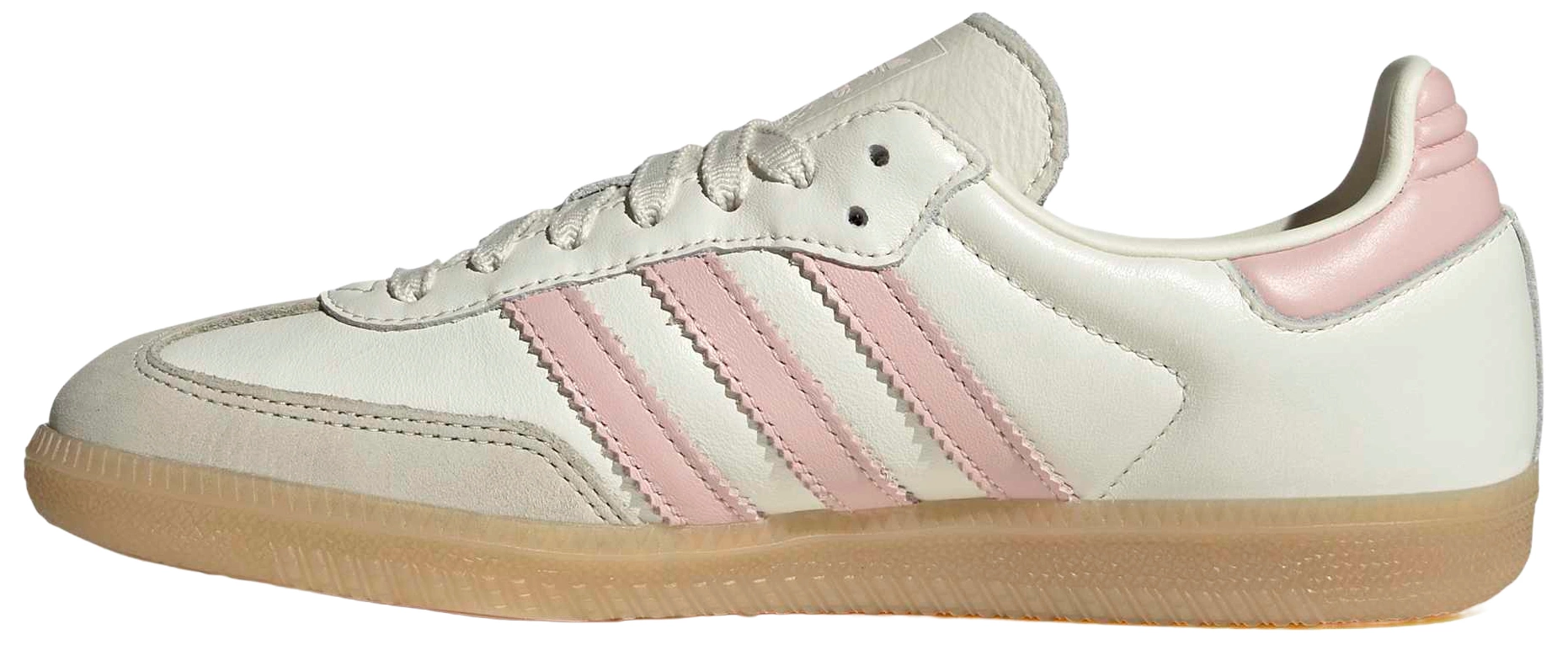 adidas Women's Samba OG Shoes - Off White/Sandy Pink/Gum 3 - View 4