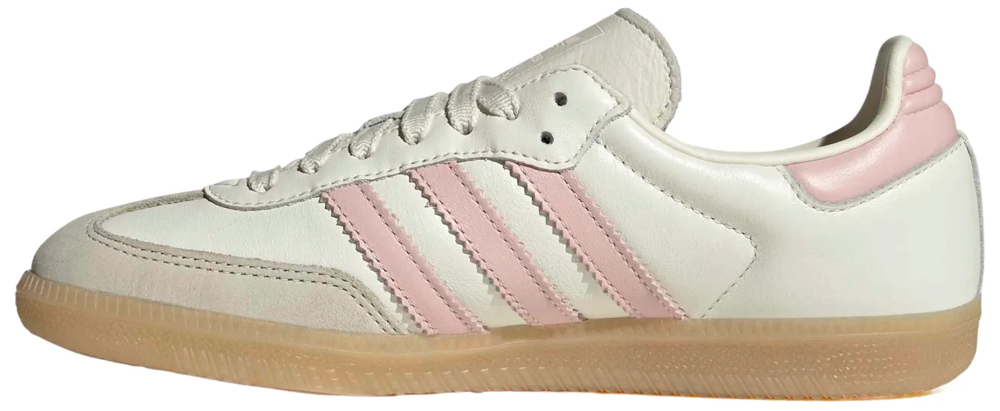adidas Women's Samba OG Shoes - Off White/Sandy Pink/Gum 3 - View 4