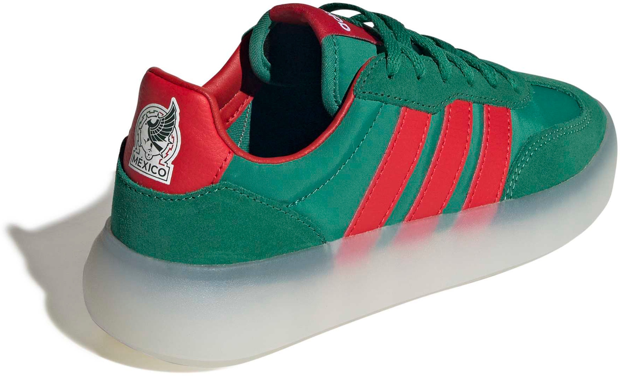 adidas Kids' Barreda Decode Shoes - Green/Red - View 5