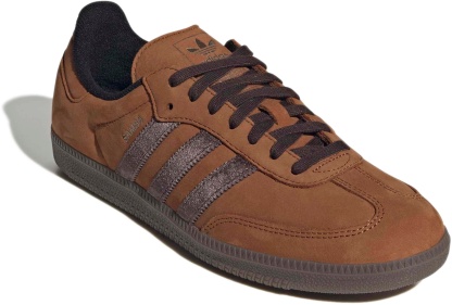 adidas Samba OG Shoes - Nubuck Brnz/Coffee - View 6