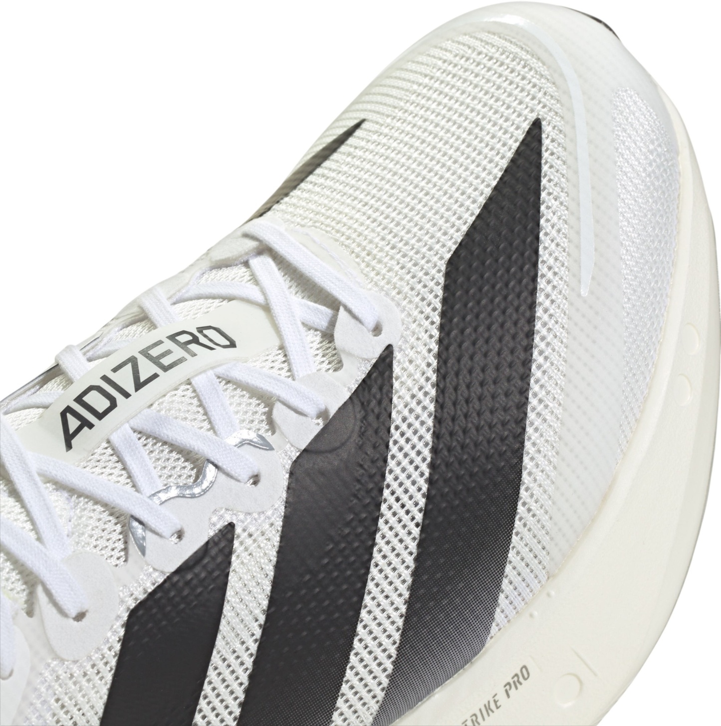 adidas Men's Adizero Boston 13 Running Shoes - White/Black/Grey - View 7