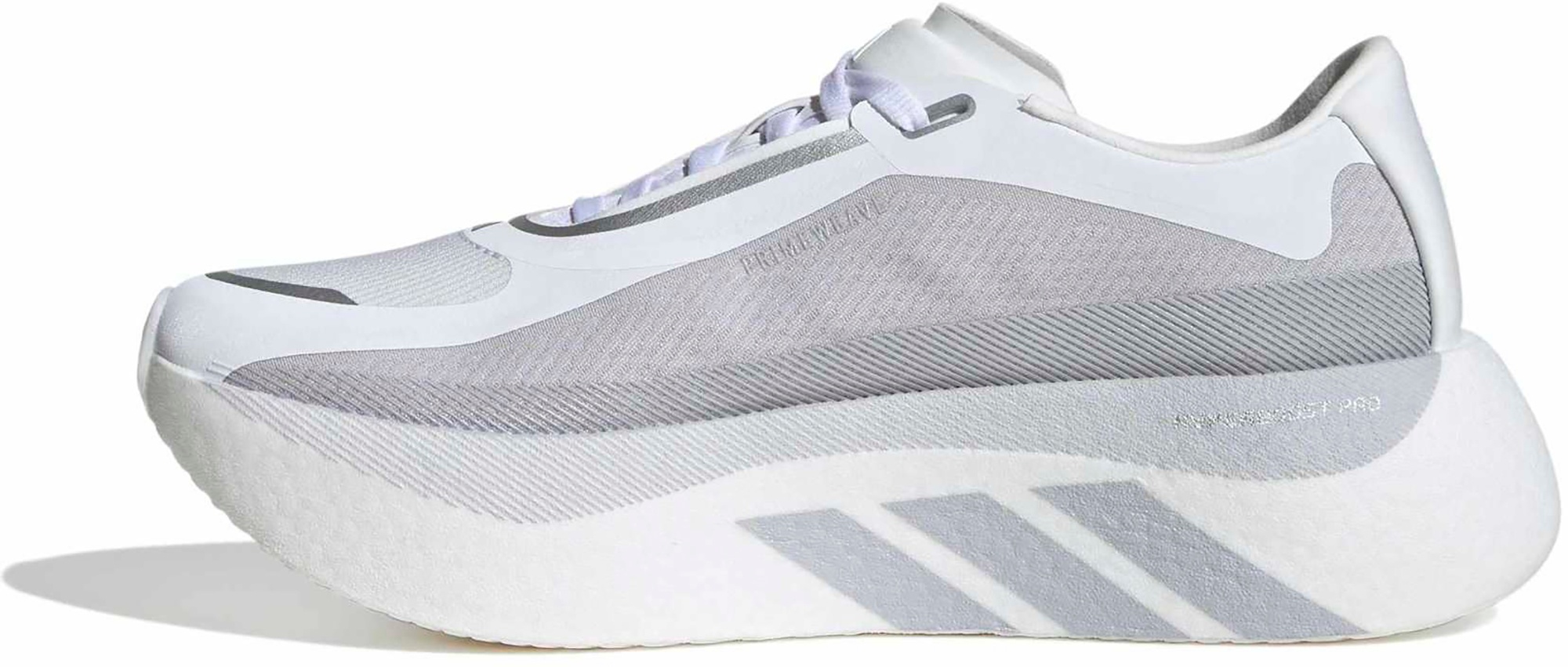 adidas Women's Hyperboost Edge Running Shoes - White/Grey/Silver - View 5
