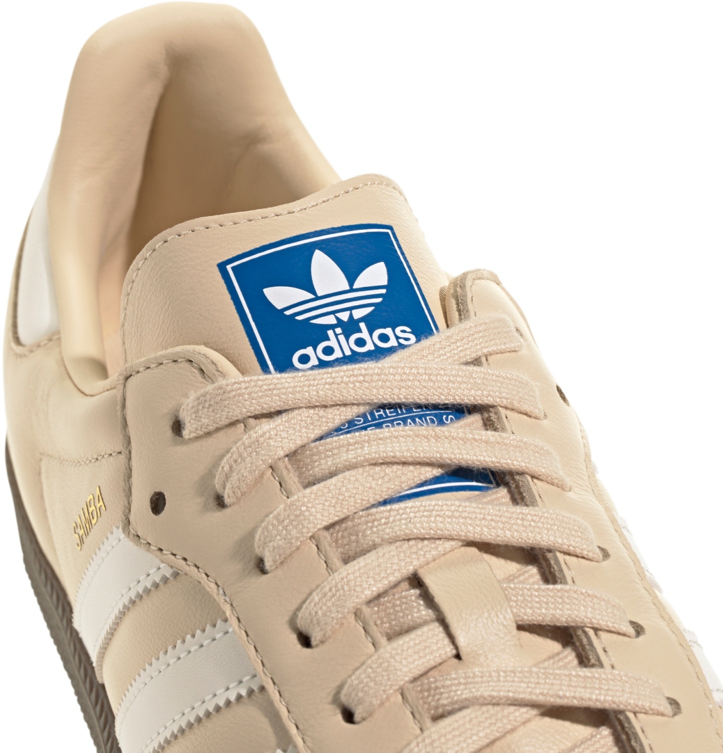 adidas Samba OG Shoes - Sand Strata/White/Gum - View 7