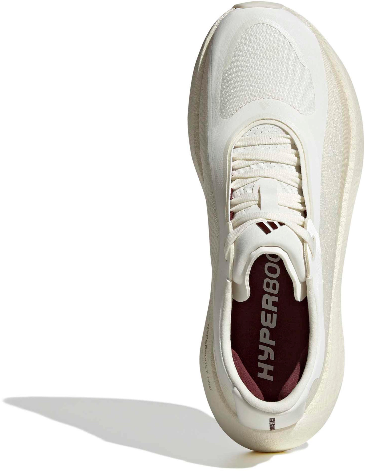 adidas Women's Hyperboost Edge Running Shoes - Off White/Shadow Red/Gold Met. - View 3