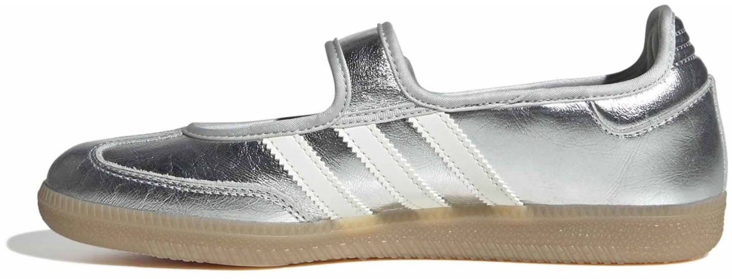 adidas Women's Samba Jane Shoes - Silver/Off White/Gum4 - View 4