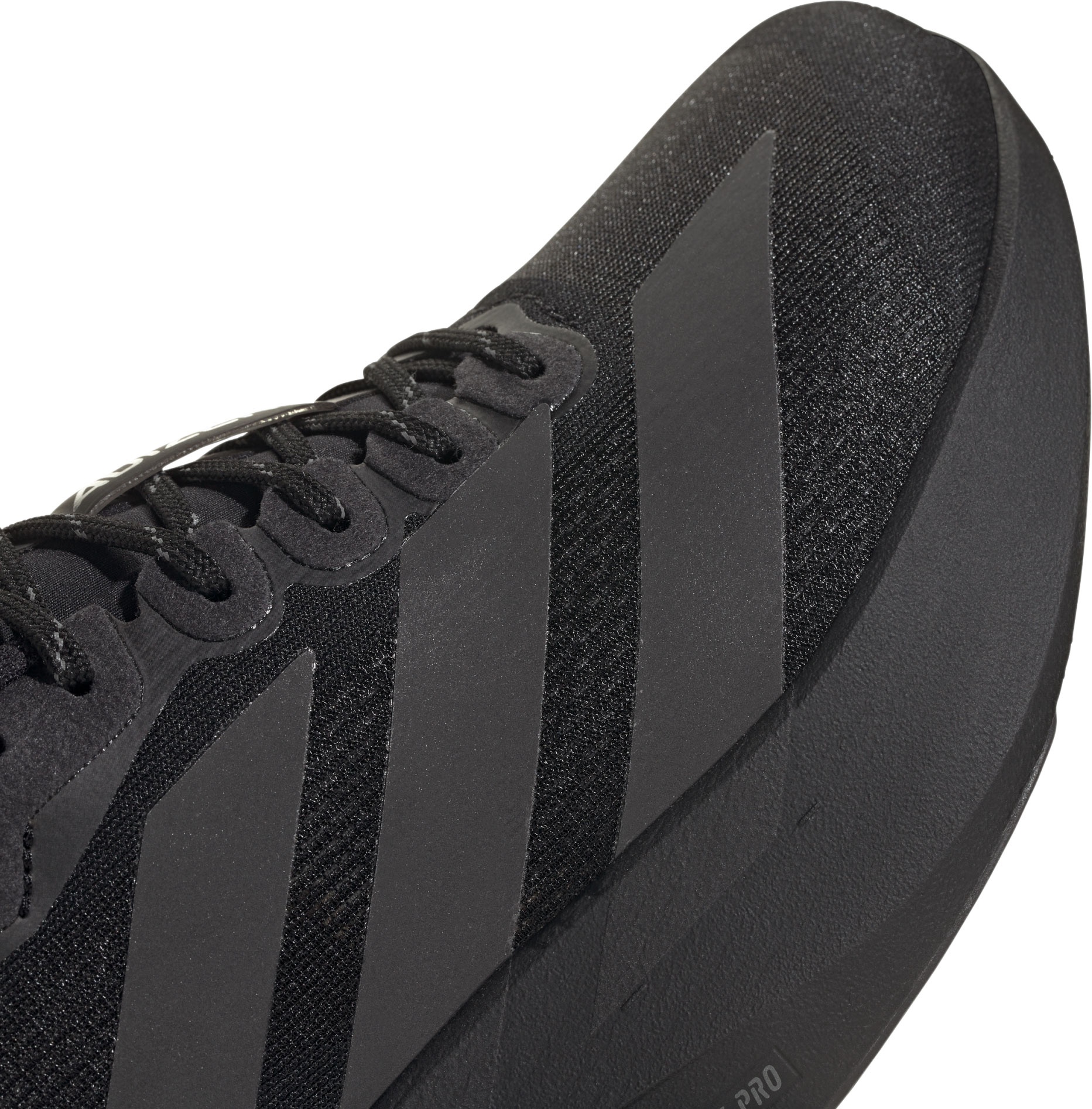 adidas Women's Adizero EVO SL Running Shoes - Black/Black/White - View 7