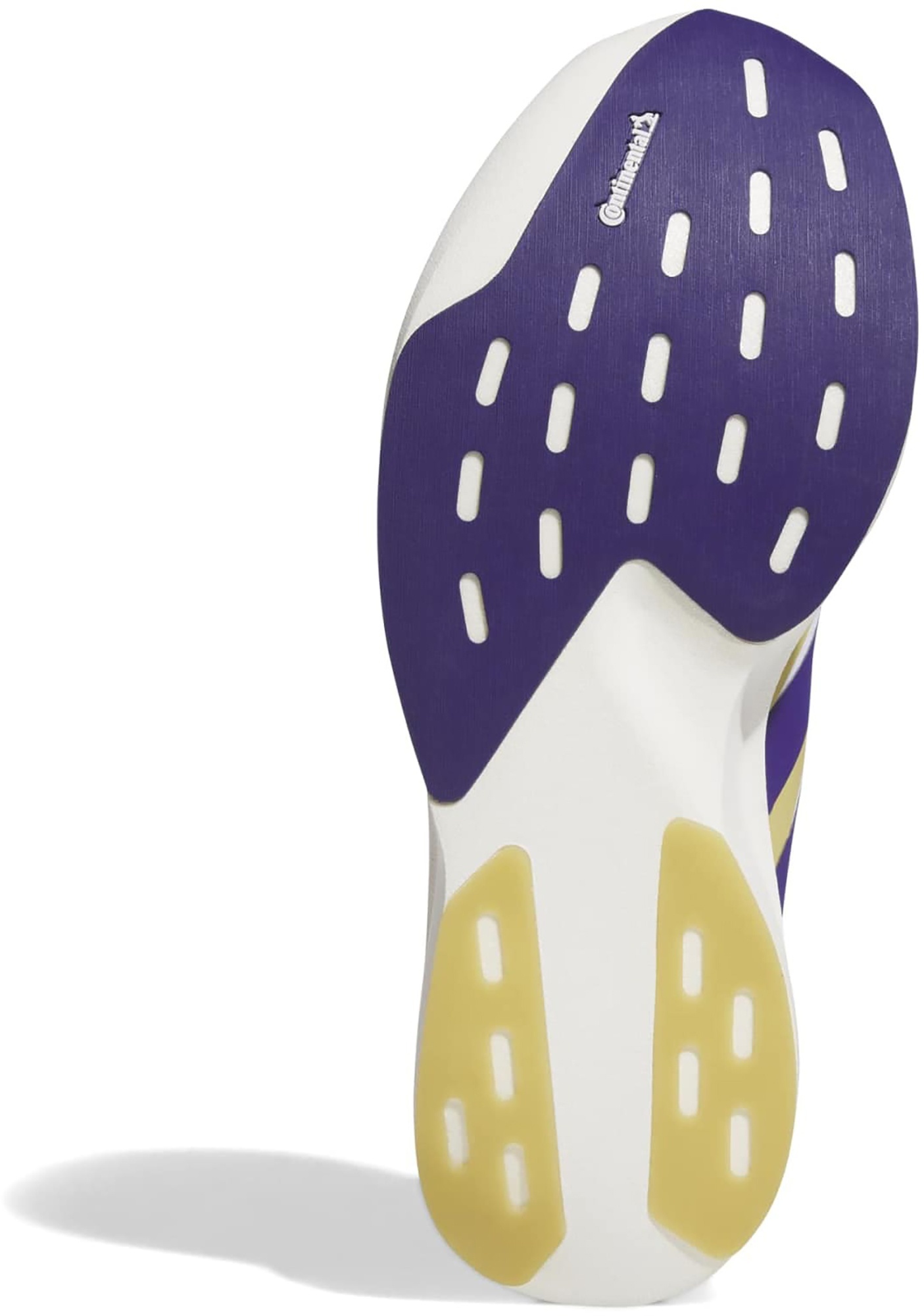 adidas Men's Adizero EVO SL EXO Washington Running Shoes - Ftwr White/Collegiate Purple.Team Sand - View 4